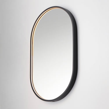 ET2 Elisse Oval 20"x32" Oval LED Mirror Black