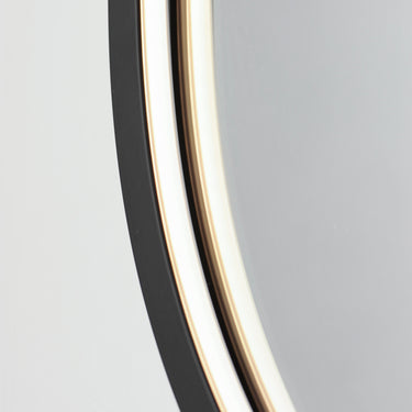 ET2 Elisse Oval 20"x32" Oval LED Mirror Black