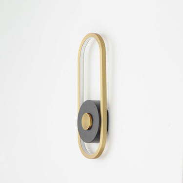 ET2 Gravity Medium Outdoor LED Sconce Black/Gold