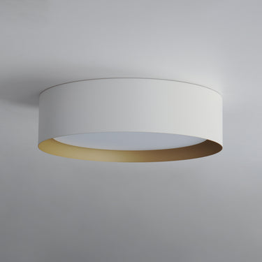 ET2 Echo 16" LED Flush Mount White/Gold