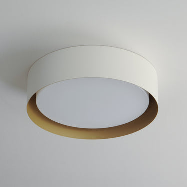 ET2 Echo 16" LED Flush Mount White/Gold