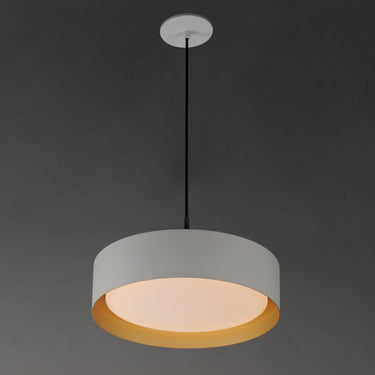 ET2 Echo 16" LED Pendant White/Gold