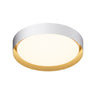 ET2 Echo 24" LED Flush Mount White/Gold