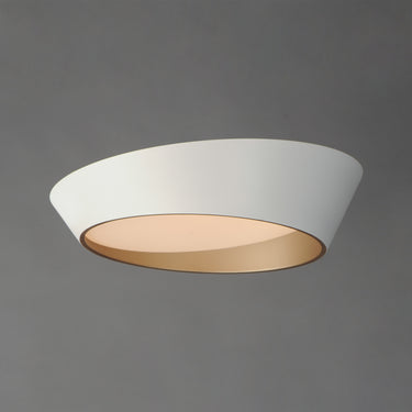 ET2 Slant 19.75" LED Flush Mount White/Gold