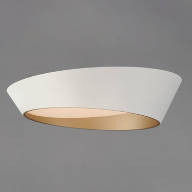 ET2 Slant 19.75" LED Flush Mount White/Gold