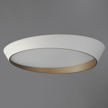 ET2 Slant 31.5" LED Flush Mount White/Gold