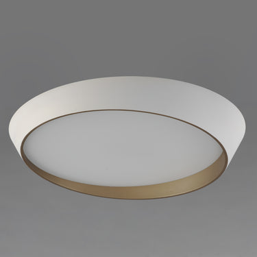 ET2 Slant 31.5" LED Flush Mount White/Gold
