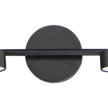 ET2 Taylor fixed rail linear track light, Black, front view