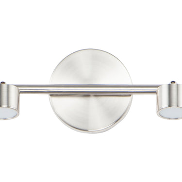 ET2 Taylor fixed rail linear track light, Satin Nickel, front view