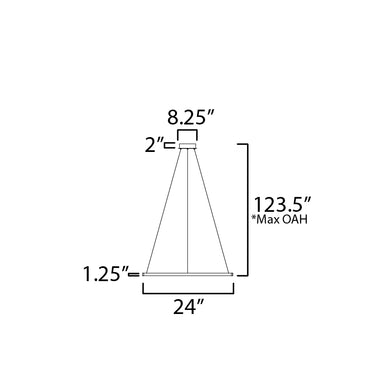 ET2 Groove 24" Pendant 5CCT Select Black