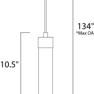 ET2 Cilandro LED Pendant Satin Nickel