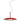 Iride small pendant light by Oluce in scarlet red