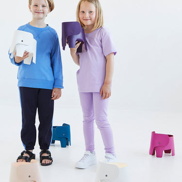 Elephant Night Lamp by EO in Pink, styled with children and other colors – image 3