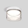Epic clear glass flush mount with white canopy | Besa Lighting