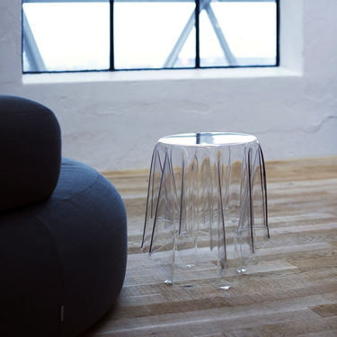 Illusion Clear Acrylic Side Table — view 2