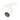 ET2 Continuum Adjustable Beam Spot track light, White, front view of the cylindrical head