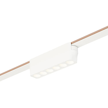 ET2 Continuum Optic track light, 5 in White, linear head on a white track