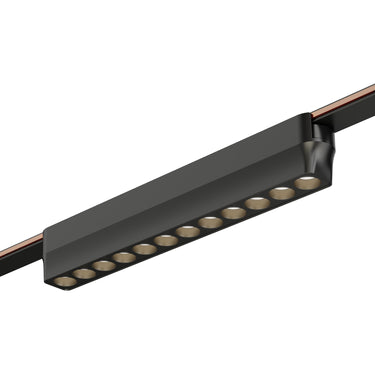 ET2 Continuum Optic track light, 9 in Black, linear head on a black track