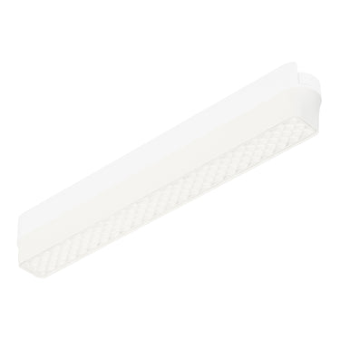 ET2 Continuum Anti-Glare track light, 9 in White, front view of the linear head with honeycomb louver face