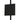 ET2 Continuum Wall Washer track light, Square, front view of the flat black square panel on its track
