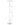ET2 Continuum tube track pendant line drawing with dimensions, cylinder on a cord from the track adapter