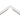 ET2 Continuum 90 degree corner track connector, White, two White track sections meeting at a right angle