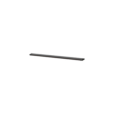 ET2 Continuum track rail, 31.5 in Black, slim straight rail, angled studio view