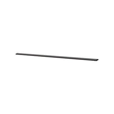 ET2 Continuum track rail, 59 in Black, slim straight rail, angled studio view