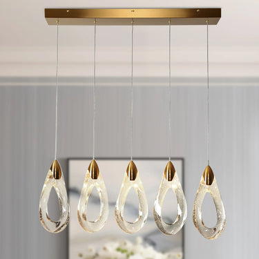 Modern Brass Pendant Lighting for Kitchen Island