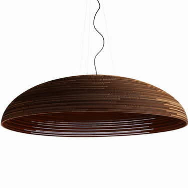 Natural Scraplights Float Recycled Cardboard Pendant Light by Graypants