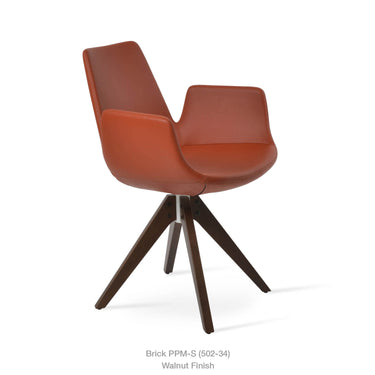 Eiffel Pyramid Swivel Armchair Leather by SohoConcept - New