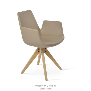 Eiffel Pyramid Swivel Armchair Leather by SohoConcept - New