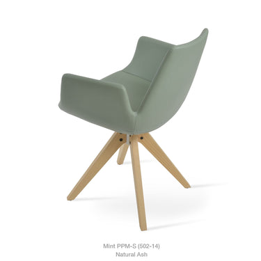 Eiffel Pyramid Swivel Armchair Leather by SohoConcept - New