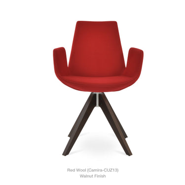 Eiffel Pyramid Swivel Armchair Fabric by SohoConcept - New