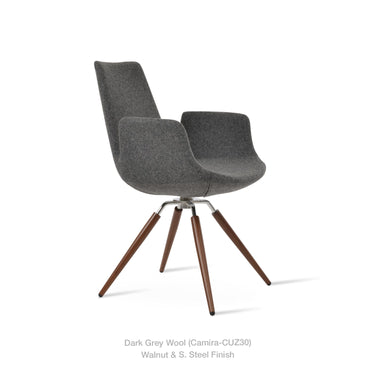 Eiffel Carrot Armchair Fabric by SohoConcept - New
