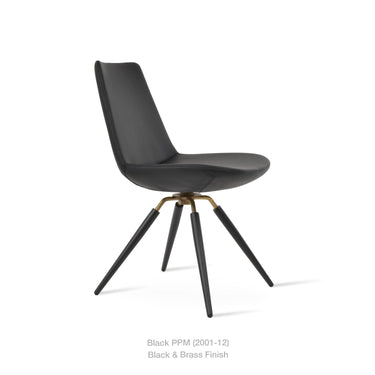 Eiffel Carrot Swivel Chair Leather by SohoConcept - New