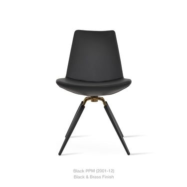 Eiffel Carrot Swivel Chair Leather by SohoConcept - New