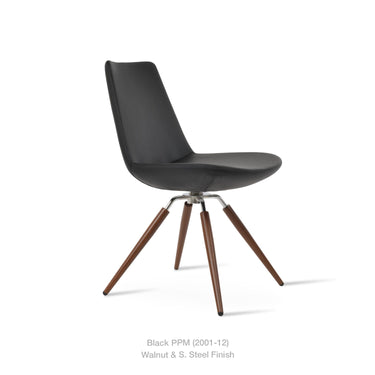 Eiffel Carrot Swivel Chair Leather by SohoConcept - New