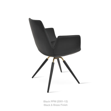 Eiffel Carrot Armchair Leather by SohoConcept - New