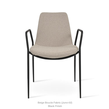 Eiffel Classy Arm Metal Chair Fabric by SohoConcept - New