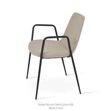 Eiffel Classy Arm Metal Chair Fabric by SohoConcept - New