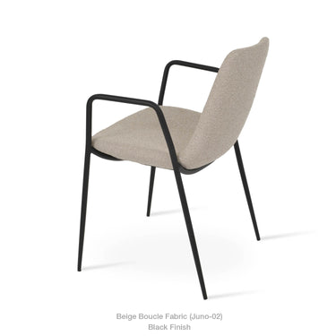 Eiffel Classy Arm Metal Chair Fabric by SohoConcept - New