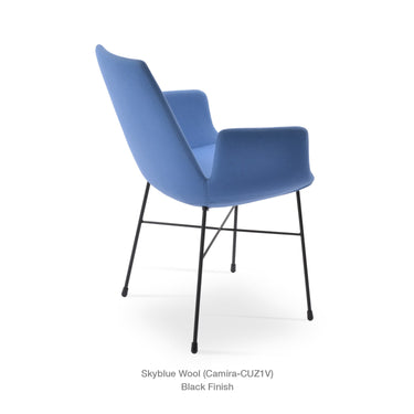 Eiffel Cross Armchair Fabric by SohoConcept - New