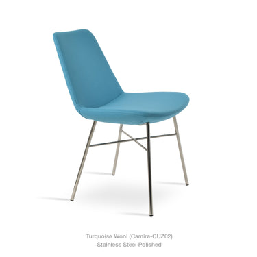 Eiffel Cross Chair Fabric by SohoConcept - New
