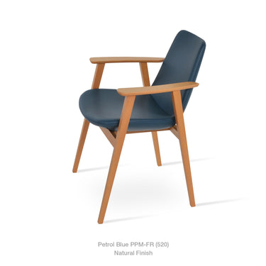 Eiffel Guest Arm Chair Leather by SohoConcept - New