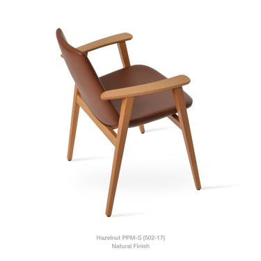 Eiffel Guest Arm Chair Leather by SohoConcept - New