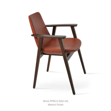 Eiffel Guest Arm Chair Leather by SohoConcept - New