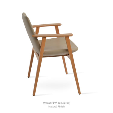 Eiffel Guest Arm Chair Leather by SohoConcept - New