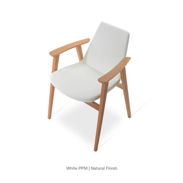 Eiffel Guest Arm Chair Fabric by SohoConcept - New