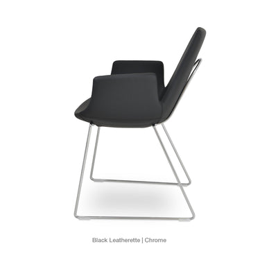 Eiffel Handle Back Armchair Leather by SohoConcept - New